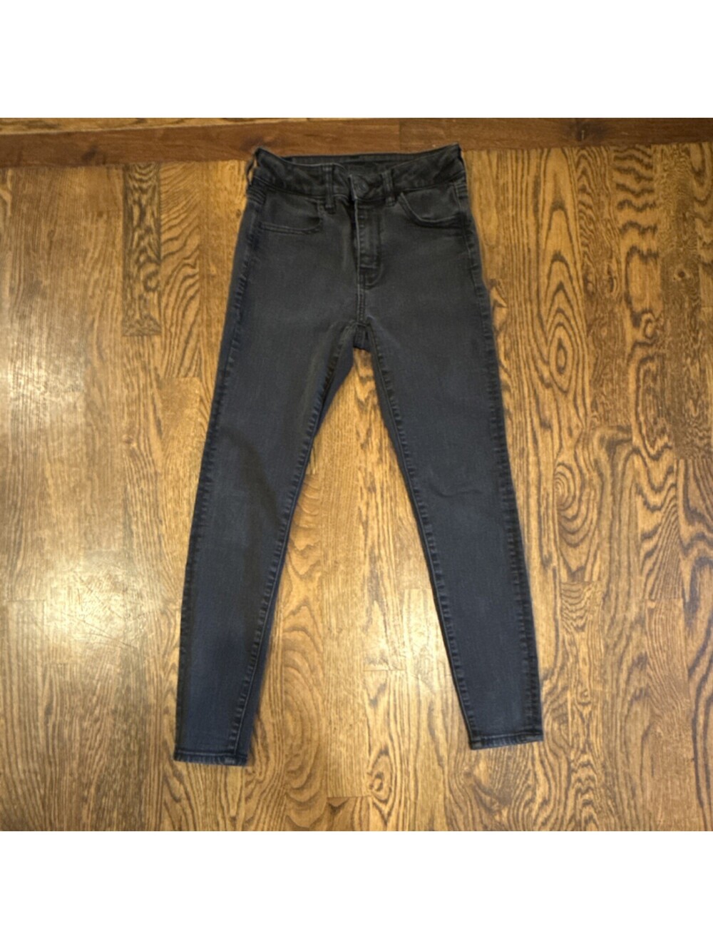 American Eagle Outfitters Next Level Stretch High Rise Skinny Jeans Black 2